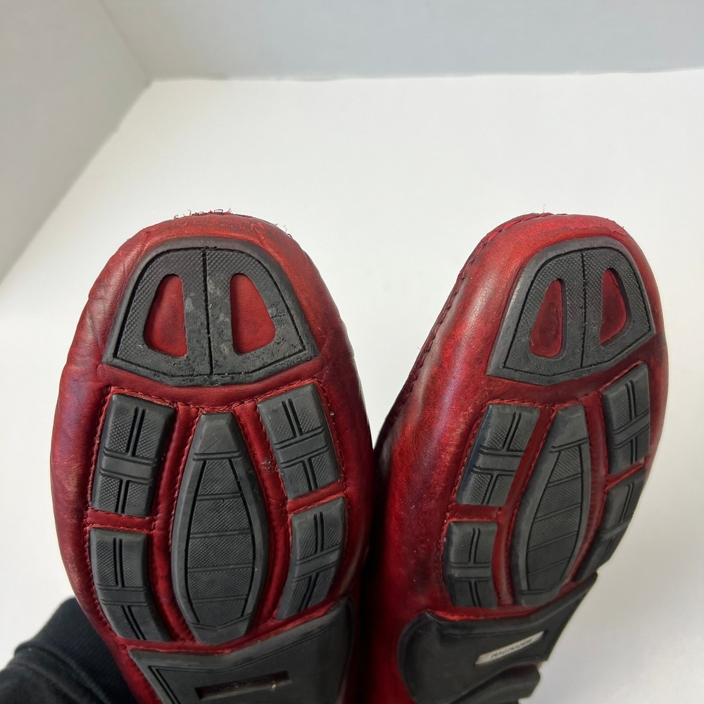 Magnanni Dylan Red Leather Penny Loafer Driving Moccasins Men's 9 Shoes Preppy - Picture 10 of 11